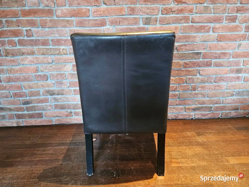 Krzesło skórzane element wyposażenie restauracji Pszczyna