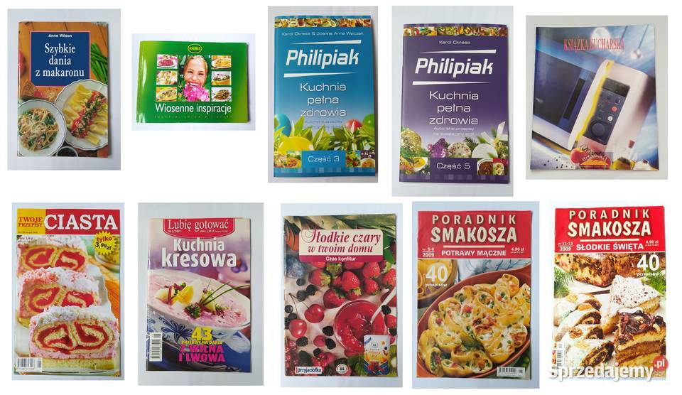 PRZEPISY KUCHARSKIE zestaw książek i czasopism