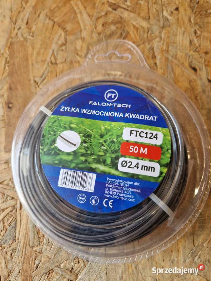 ŻYŁKA TNĄCA DO KOSY KWADRAT 24mm 50m ZBROJONA sprzedam