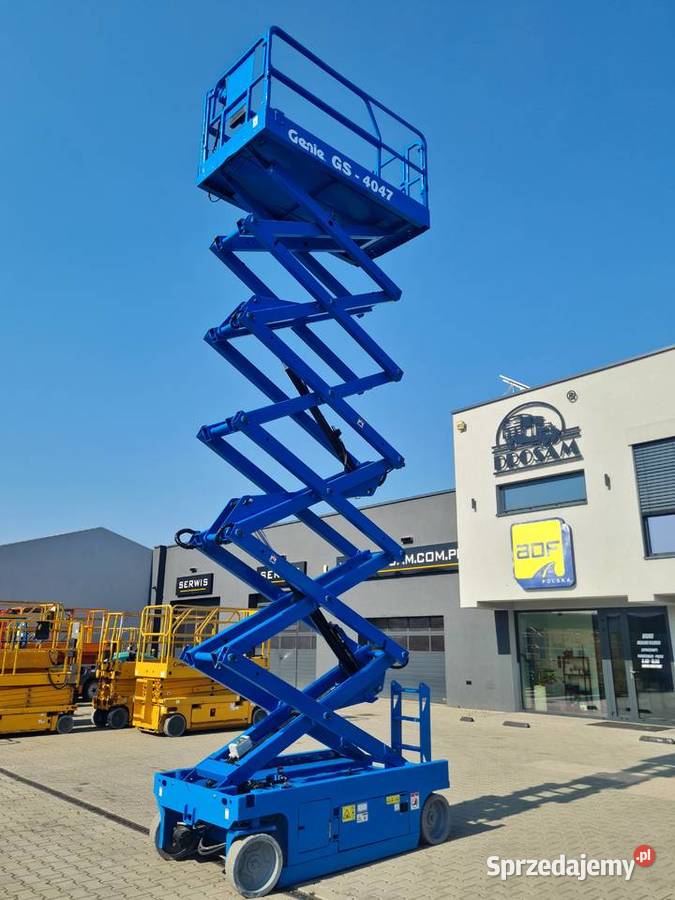 Genie GS4047 podnośnik nożycowy elektryczny pełny VAT Dąbrowa Tarnowska