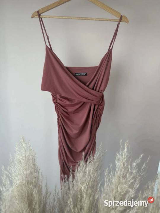 Shein sukienka długa maxi L 40 12 bordowa wesele Spódnice i sukienki Tomaszów Lubelski sprzedam