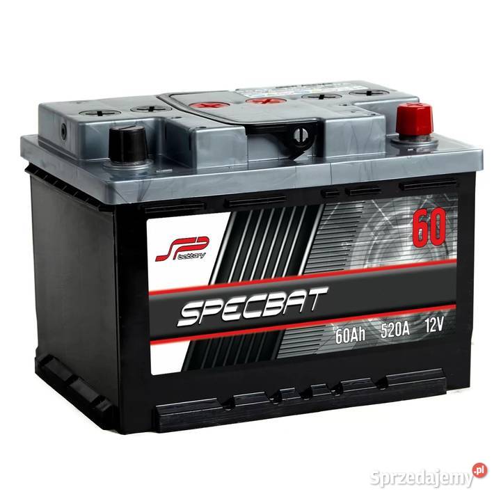 Akumulator SPECBAT 60Ah 520A P niski Kraków osobowe