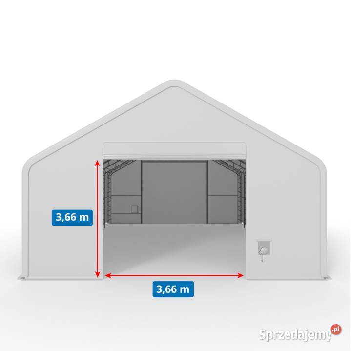 Hala namiotowa z dwuspadowym dachem 10x122m PVC Wrocław