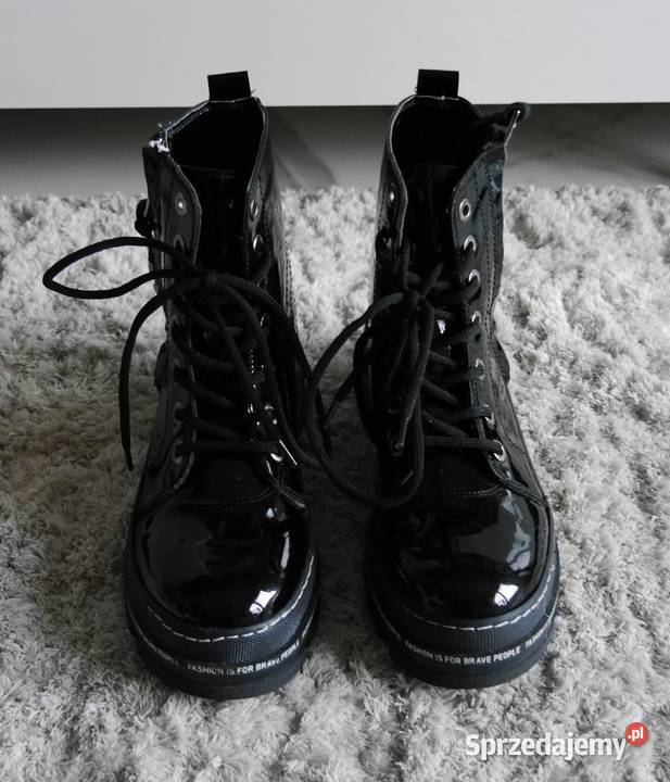 Świetne lakierowane buty trapery 37 Wrocław