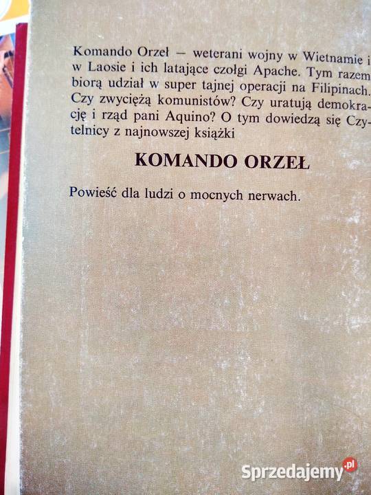 Komando orzeł książki używane antykwariaty mazowieckie Warszawa