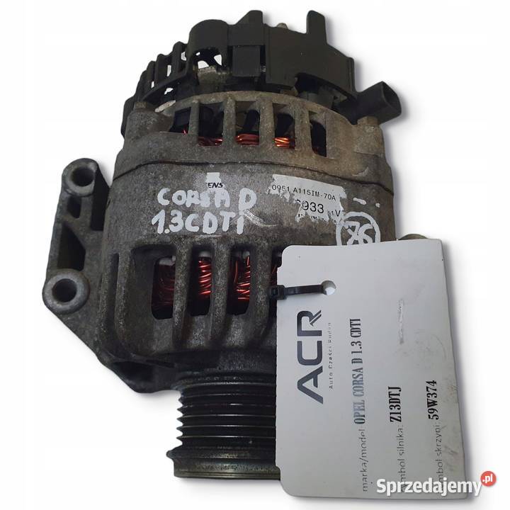 ALTERNATOR Opel Corsa D 13 CDTI oryginał Chełm