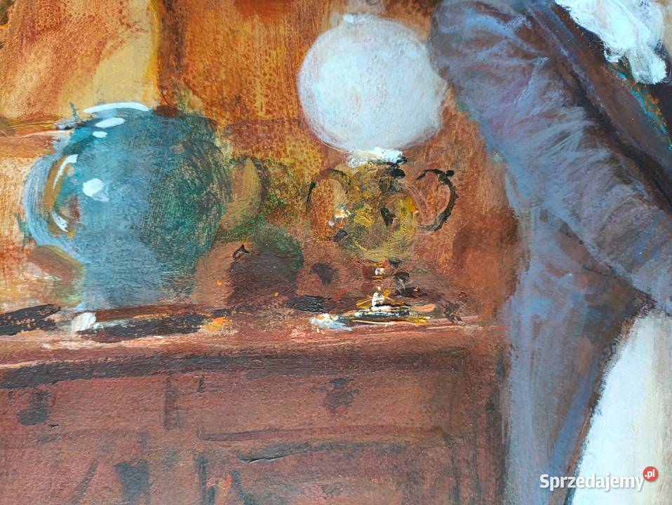 Obraz olejny malarza Fred Laurent 19221995 The Poznań sprzedam