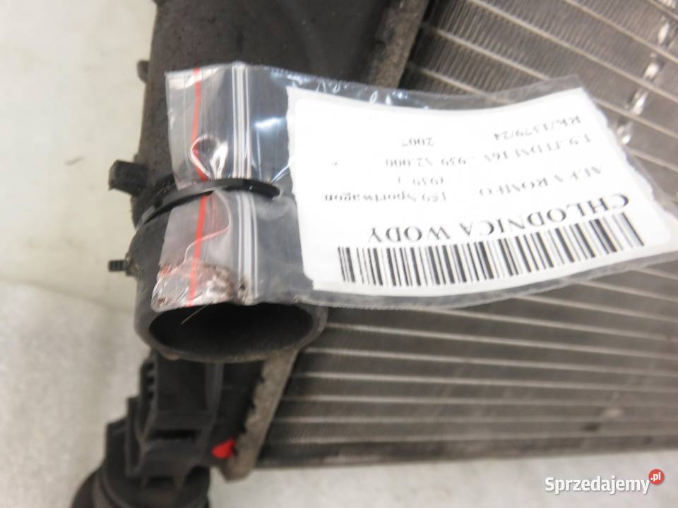 CHŁODNICA WODY ALFA ROMEO 159 19 JTDM