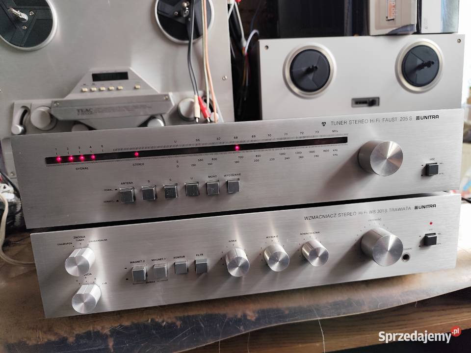 zestaw Unitra wzmacniacz WS301S tuner AS205S Mosty