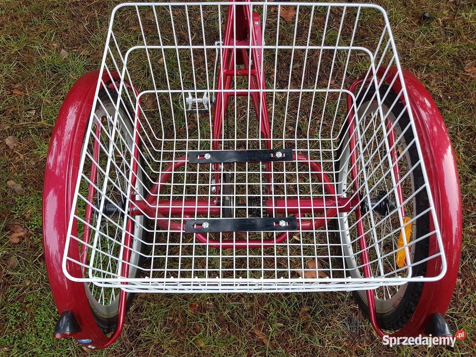 Rower trójkowłowy Kamrad II używany czerwony Łask