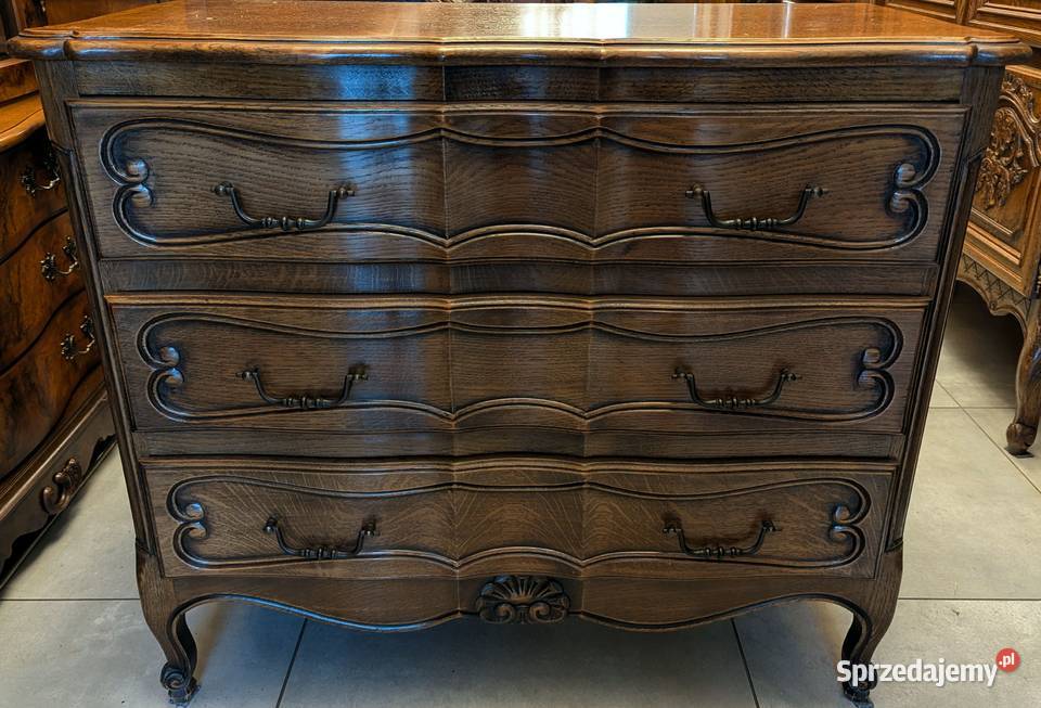 ładna dębowa komoda ludwikowskasklep Dąbrowa Dąbrowa Górnicza