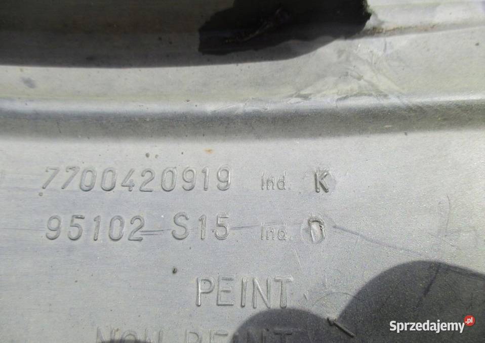 ZDERZAK TYŁ TYLNY RENAULT TWINGO 7700420919 Nowy Tomyśl