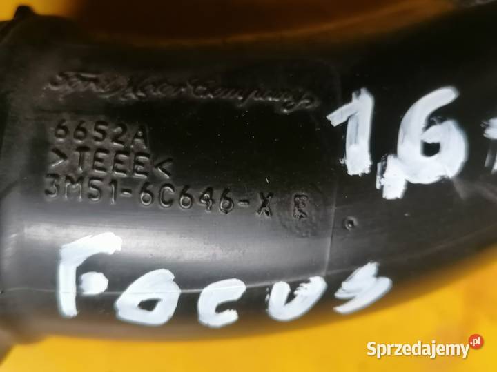 rura przód intercoolera 3M516C646 Ford Focus MK łódzkie Piotrków Trybunalski