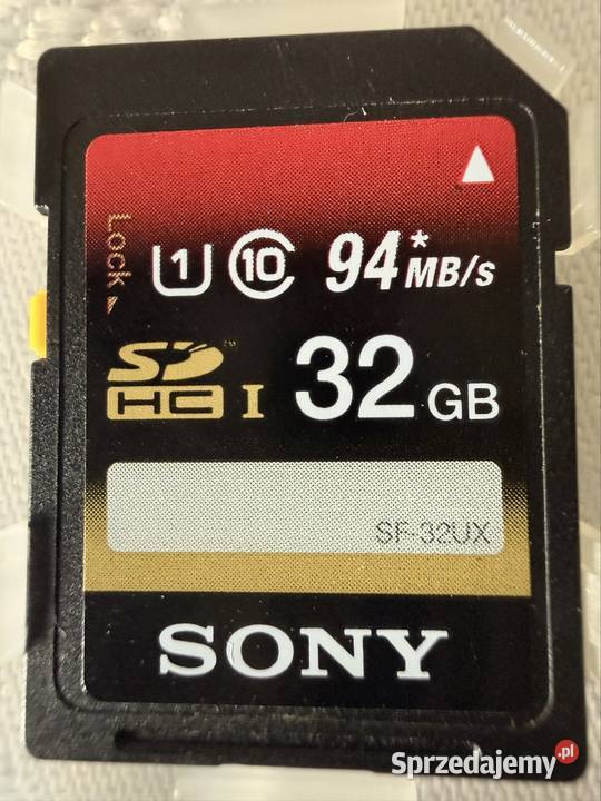 Karta pamięci Sony SDHC 32GB SFUX UHSI U1 94MBs Czerwionka-Leszczyny sprzedam