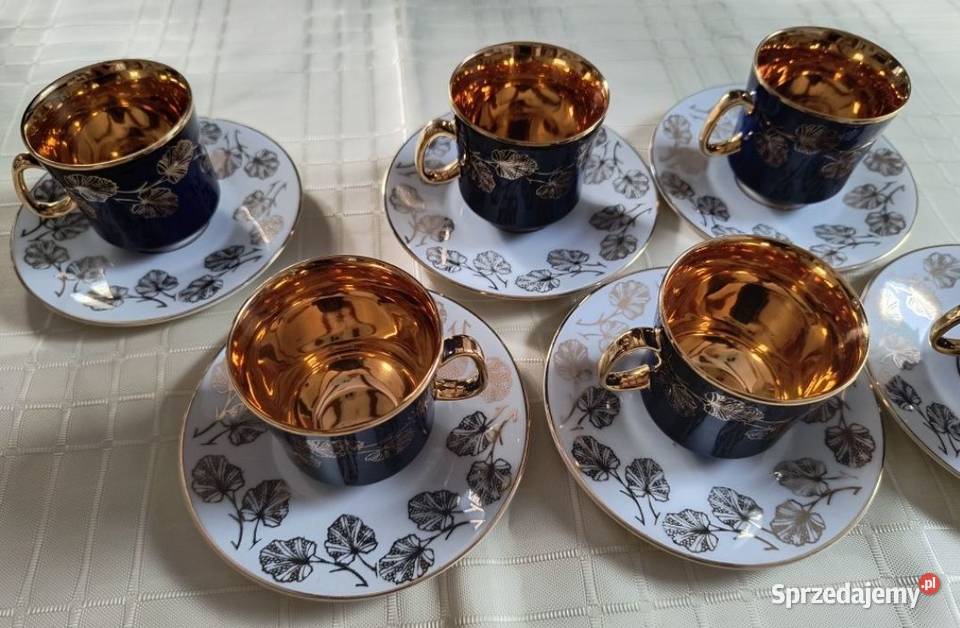 6 porcelanowych filiżanek Vintage JSK Łańcut
