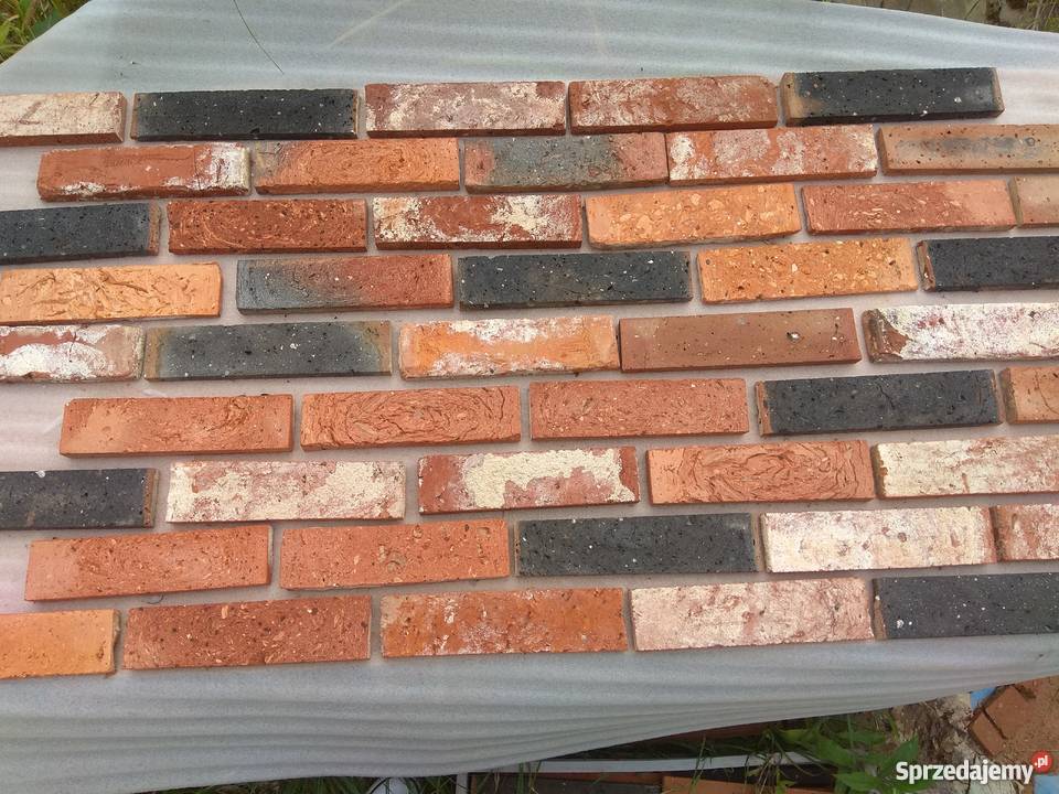 PŁYTKI ZE STAREJ CEGŁY CIĘTE NA 2 GR100 wewnętrzne sprzedam