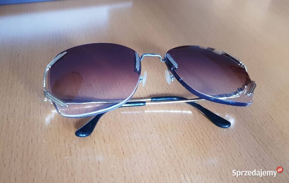 złocone eleganckie szykowne okulary Dla kobiet Kielce