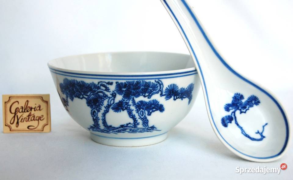 Chińska porcelanowa miska łyżka porcelana ryżowa Lublin