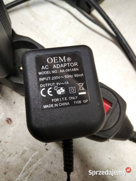 Ładowarka 9V1A prądu zmiennego Ostrów Mazowiecka