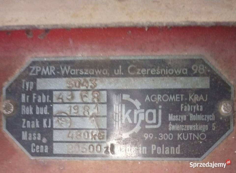 Siewnik zbożowy sprawny garażowany