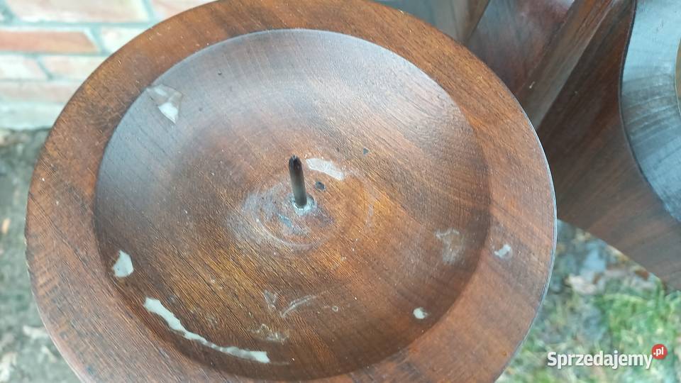 Żyrandol drewniany świecznik na świeczki Lampa Lampy wiszące zachodniopomorskie Gawroniec