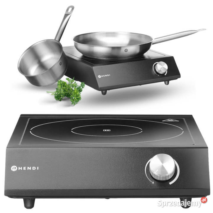 Kuchenka Indukcyjna 3500W Rondel Patelnia Hendi Kraków