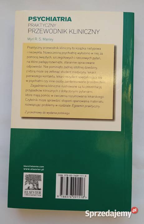 PSYCHIATRIA praktyczny przewodnik kliniczny medycyna, nauki medyczne Hajnówka sprzedam