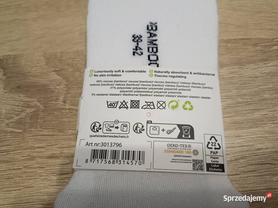 Dwupak niewidoczne stopki z silikonem Bamboo Kwidzyn
