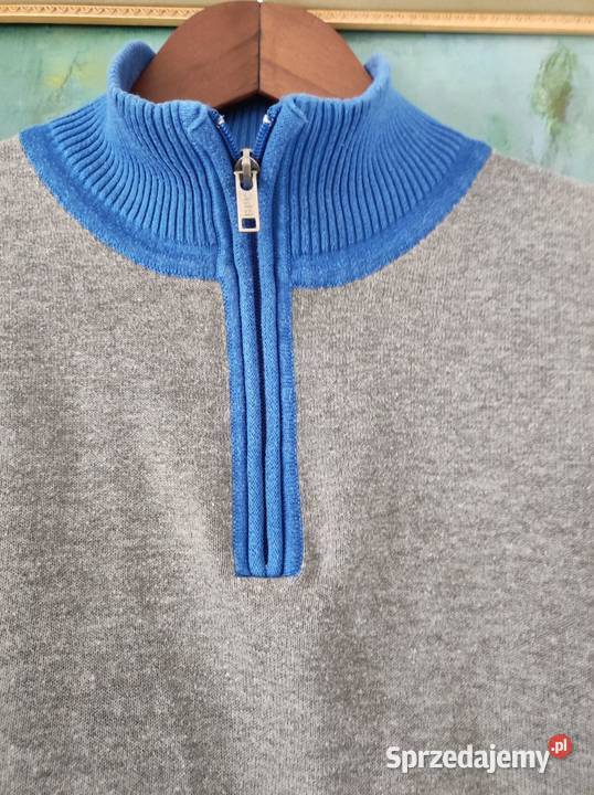 bluza męska casual polo zasuwana golf półgolf Odzież codzienna