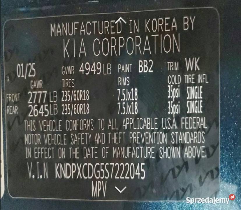 Kia sportage 2025 16 Hybryda 4AWD SX PRESTIGE bluetooth Sławno