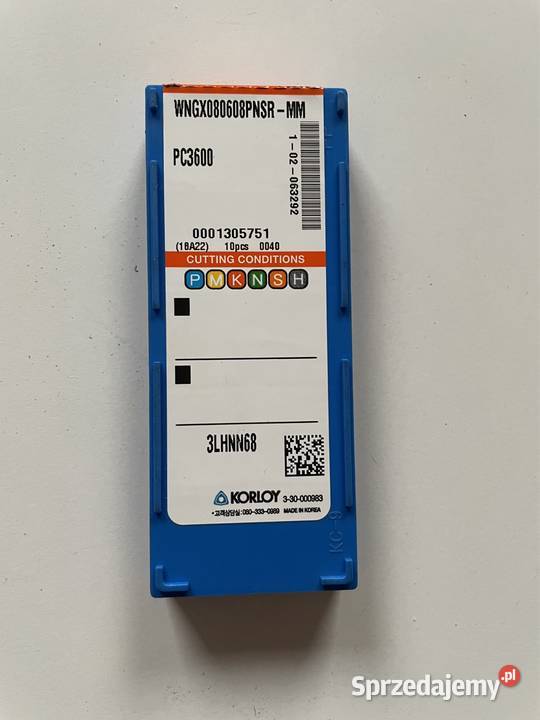 Płytki KORLOY WNGX080608PNSRMM PC3600 Czarnożyły
