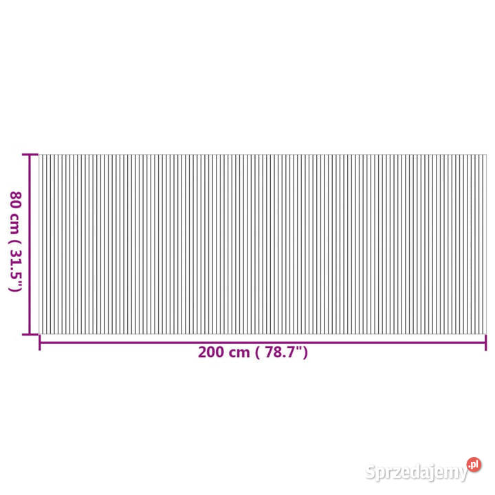 Dywan prostokątny naturalny 80x200 bambusowy Warszawa sprzedam
