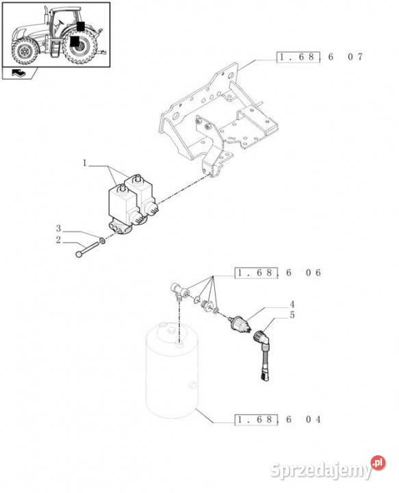 Holland T6010 T6070 Zawor elektromagnet 141a 12 Jastrzębniki