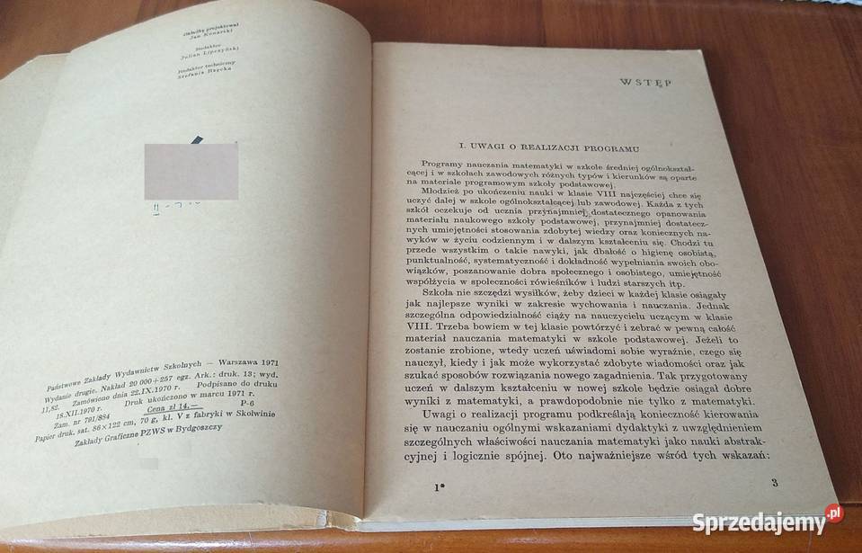 O nauczaniu matematyki w klasie VIII szkoły Gdańsk