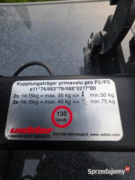 Bagażnik na rowery Uebler primavero Raszków