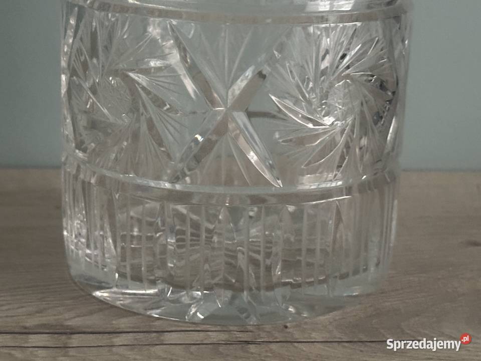 Bombonierka duża kryształ z lat 50tych Łódź