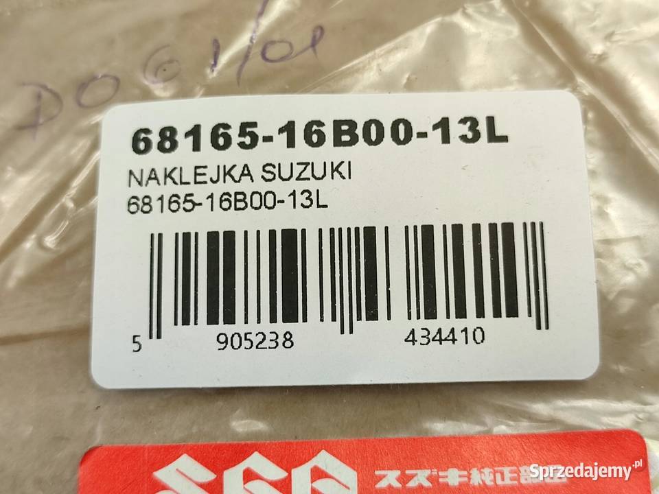NAKLEJKA EMBLEMAT SUZUKI 6816516B0013L lubelskie