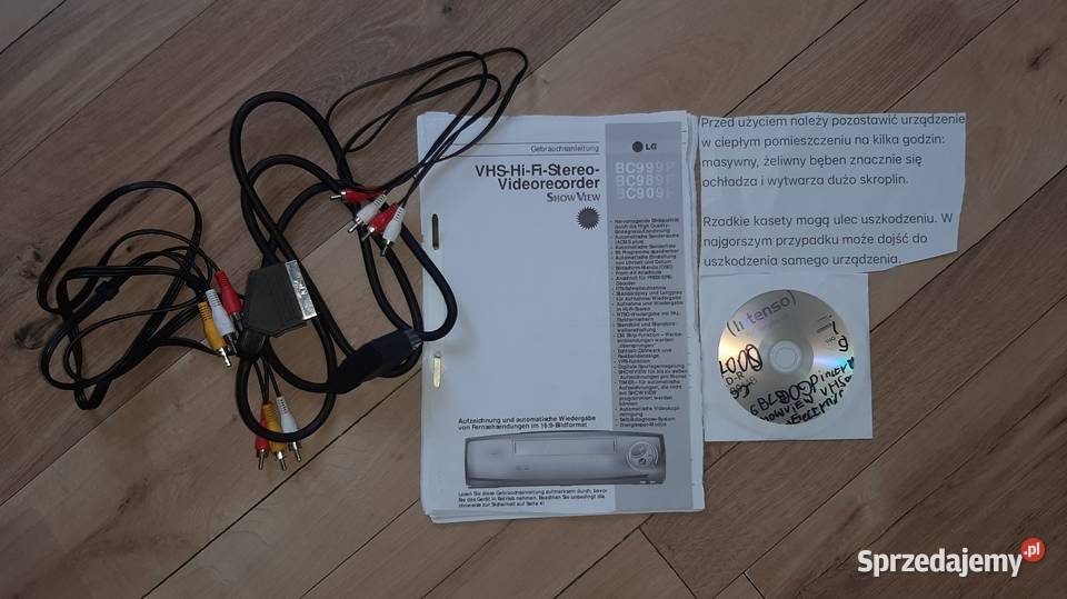 LG BC909P Magnetowid Wideo Pilot Gniezno