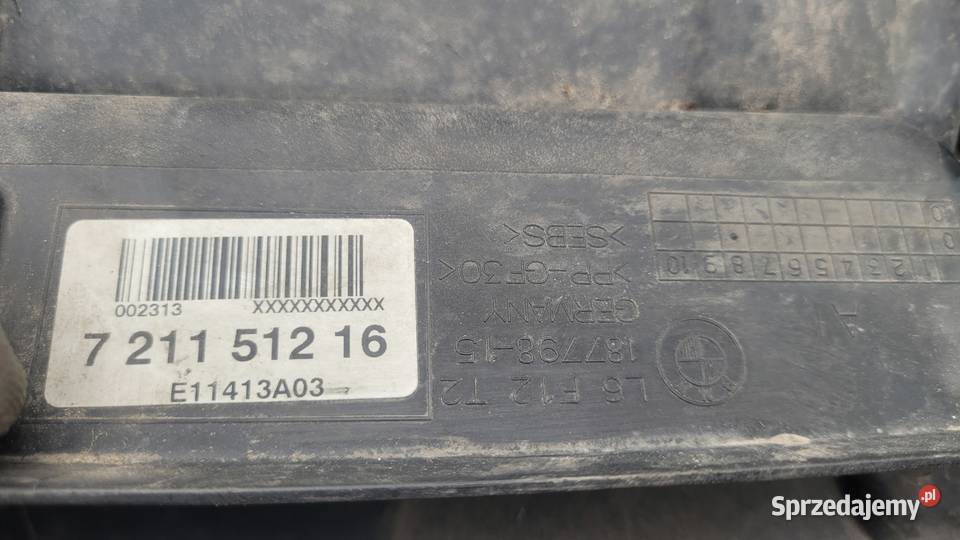 BMW 6 F13 ŻALUZJA WLOT KIEROWNICA POWIETRZA osobowe Ruda Śląska