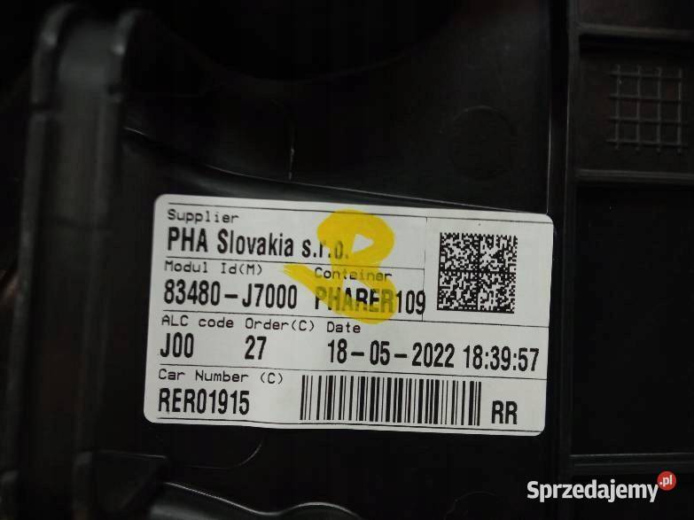 MECHANIZM SZYBY PRAWY TYŁ Kia Ceed III 2018
