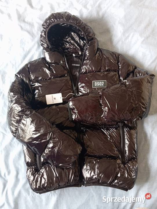 Kurtka puchowa Dsquared2 regular fit błyszcząca Rozmiar S podlaskie