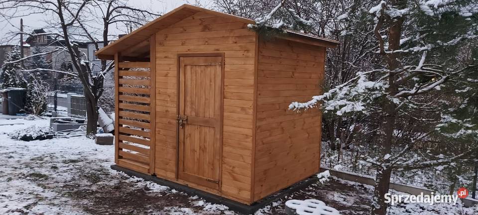 Domek narzędziowy 2 x 2m drewutnia 11 x 2m Kalety