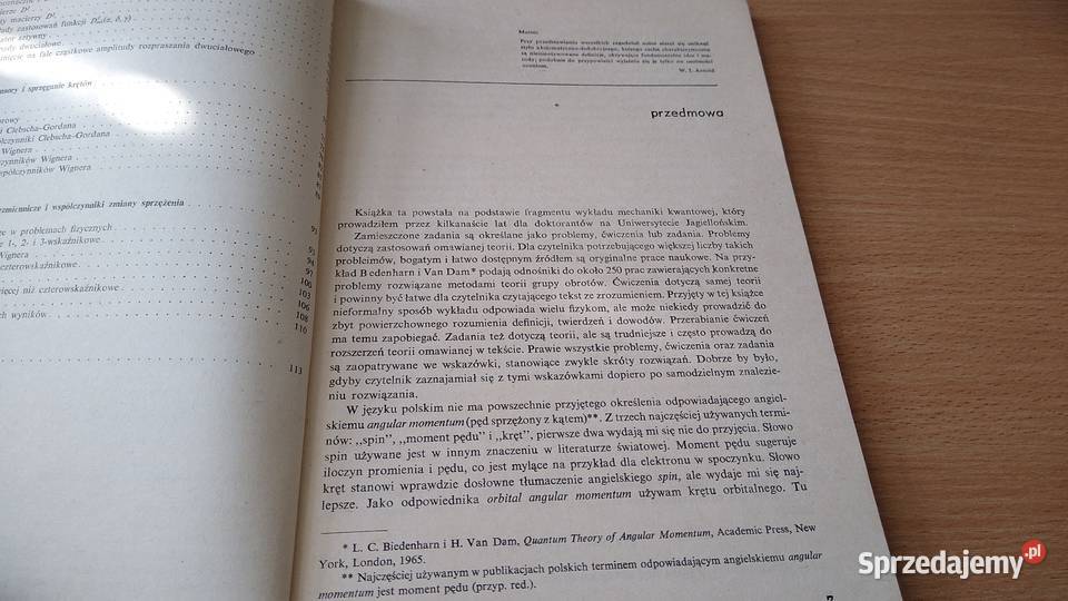 Wykłady o grupie obrotów Kacper Zalewski ISBN 830107518X Gdańsk