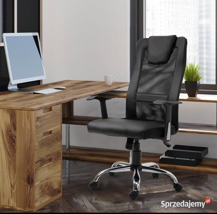 Krzesło biurowy obrotowe z regulacją wysokości ergonomiczne