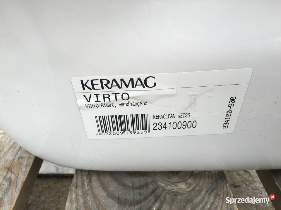 Bidet wiszący vitro 58x35 firmy KERAMAG Pruszków