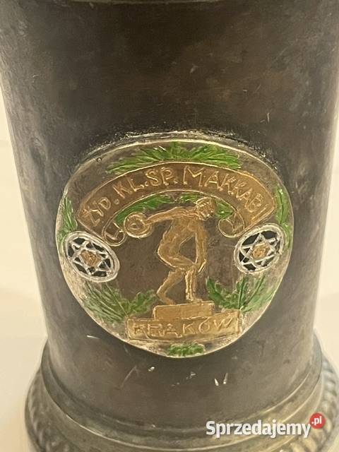 Kubek cynowy Makkarabi Kraków