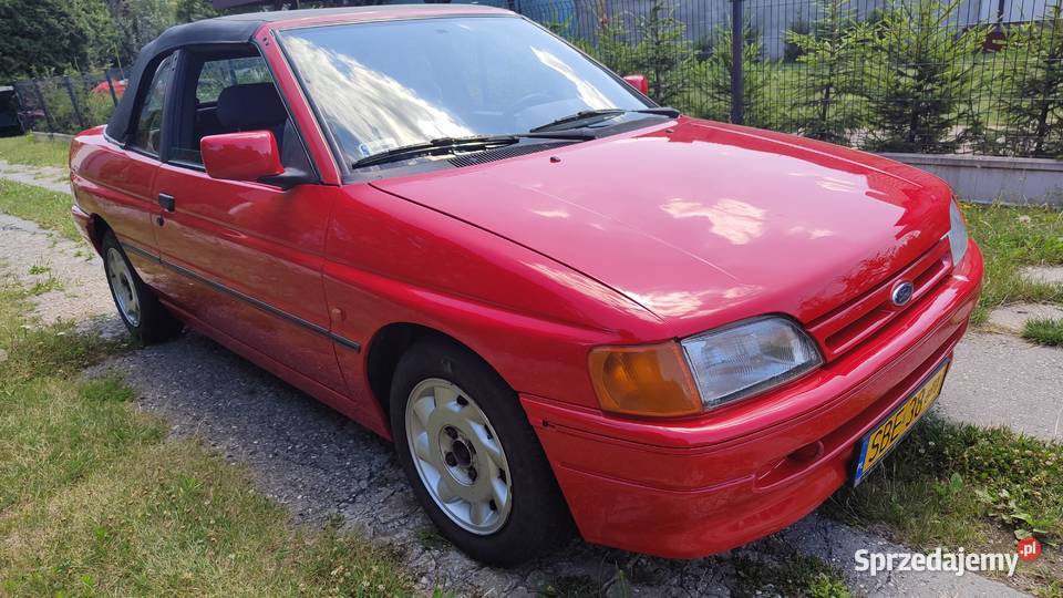 Ford Escort Cabrio 91 Żółte tablice Nowy Dach Escort Będzin sprzedam