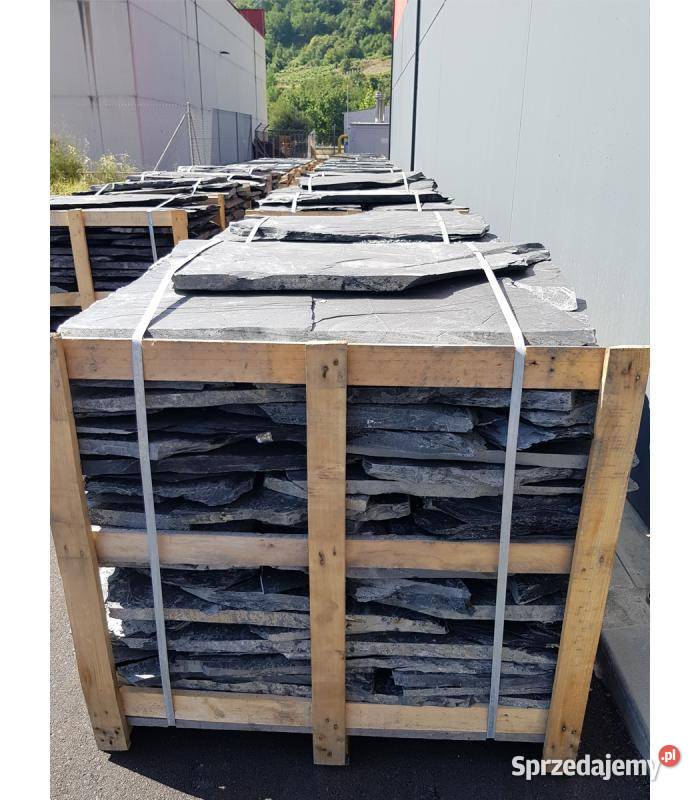 CZARNY ŁUPEK NATURALNY Kamień na Taras Schody mazowieckie Warszawa