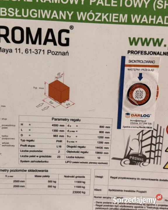 WYNAJMU HALI MAGAZYNOWEJ SŁUPCA 100m2 Słupca