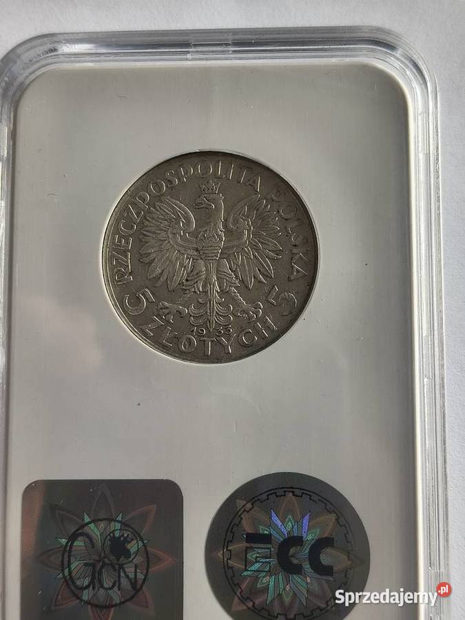 5 1933 Polonia grading GNC nota AU 53 Szczecin
